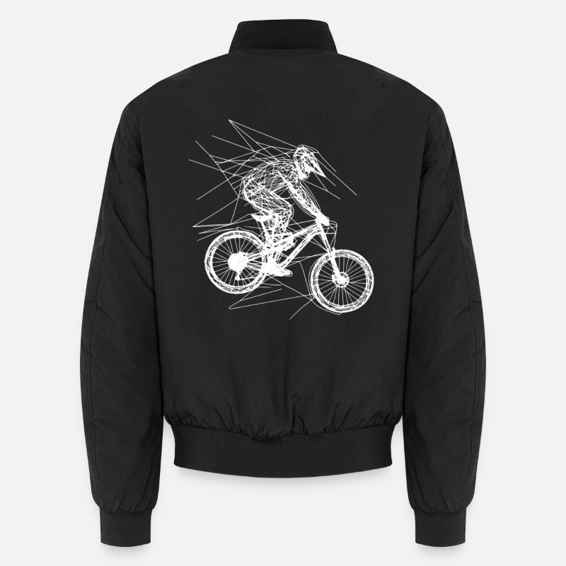 Dessin VTT - Bomber unisexe - noir