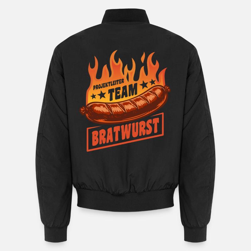 Chef de projet Équipe Bratwurst | Feu de grillage Bomber unisexe
