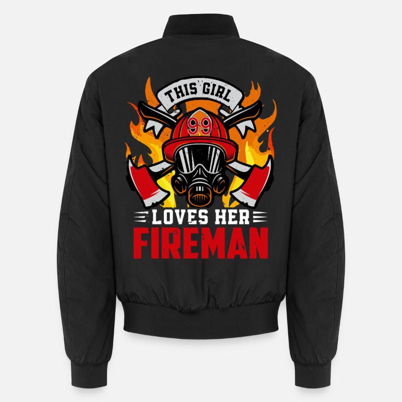 Fire brigade - Unisex Bomber Jacket - black