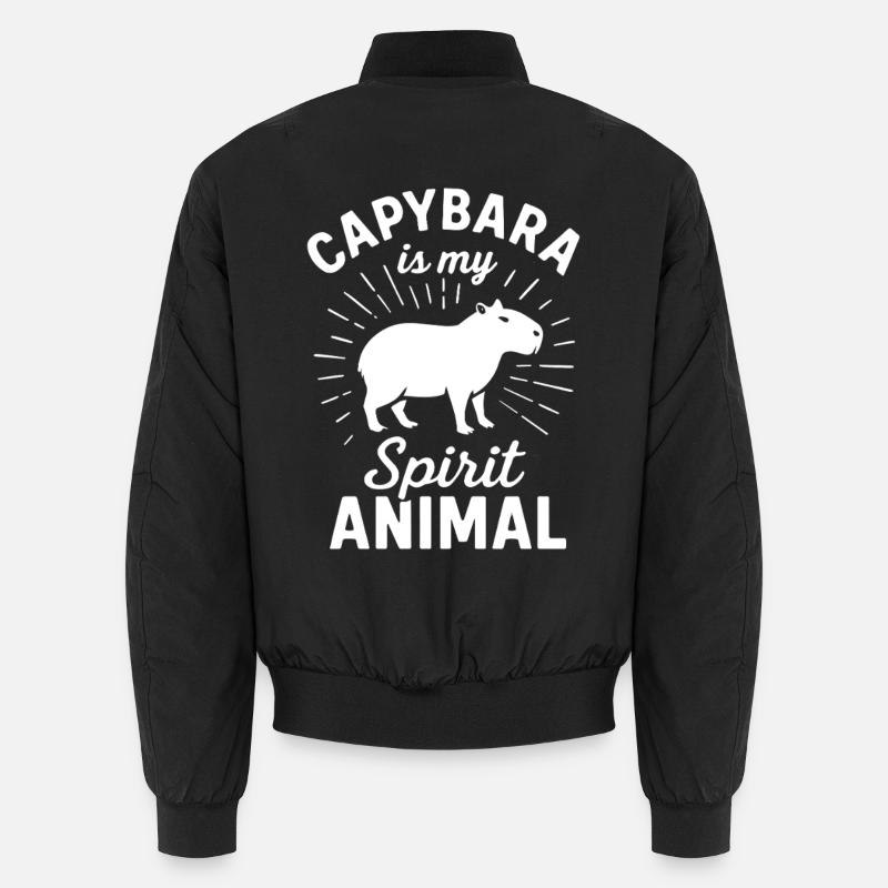 Capybara - Unisex Bomberjacke - Schwarz