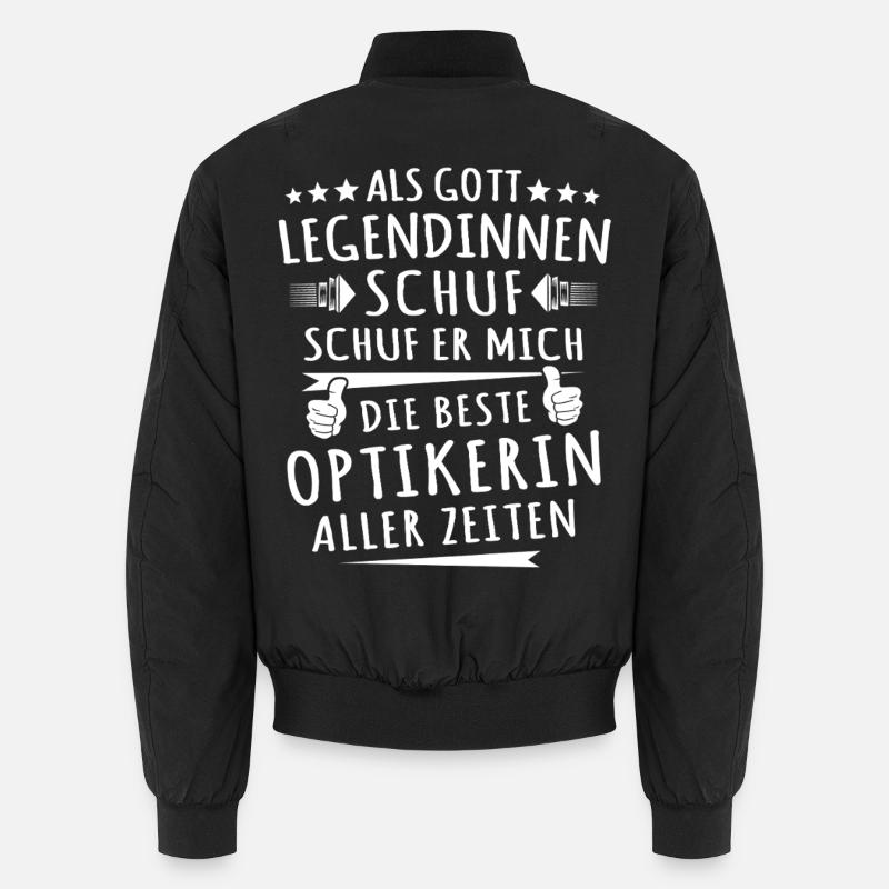 Optikerin - Unisex Bomberjacke - Schwarz