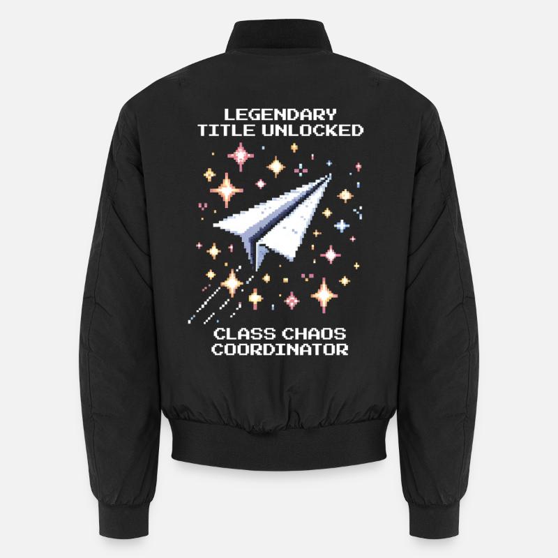 Legendary Title Unlocked | Class chaos - Unisex Bomber Jacket - black