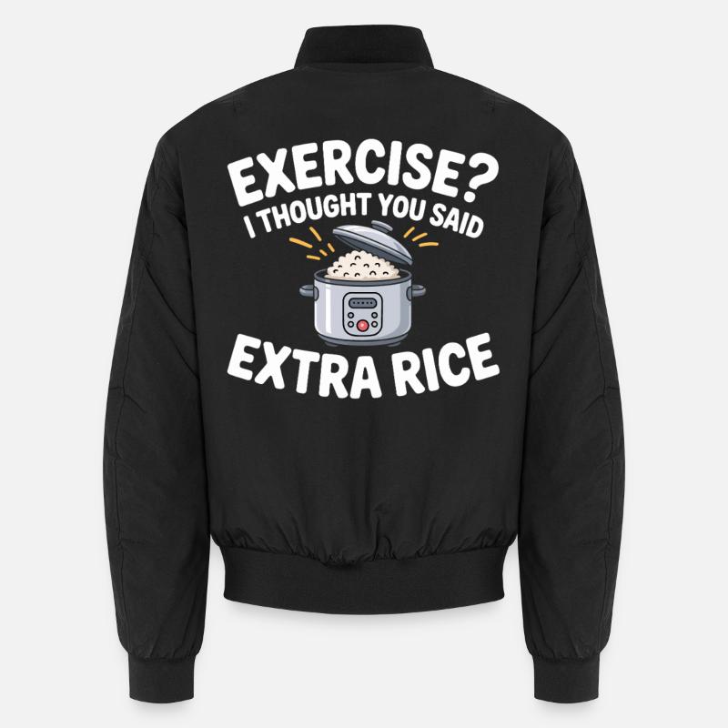 Blague sur le riz : Riz en extra Bomber unisexe