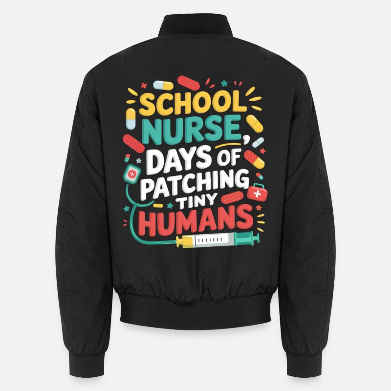 Minis patchwork d’infirmière scolaire Bomber unisexe
