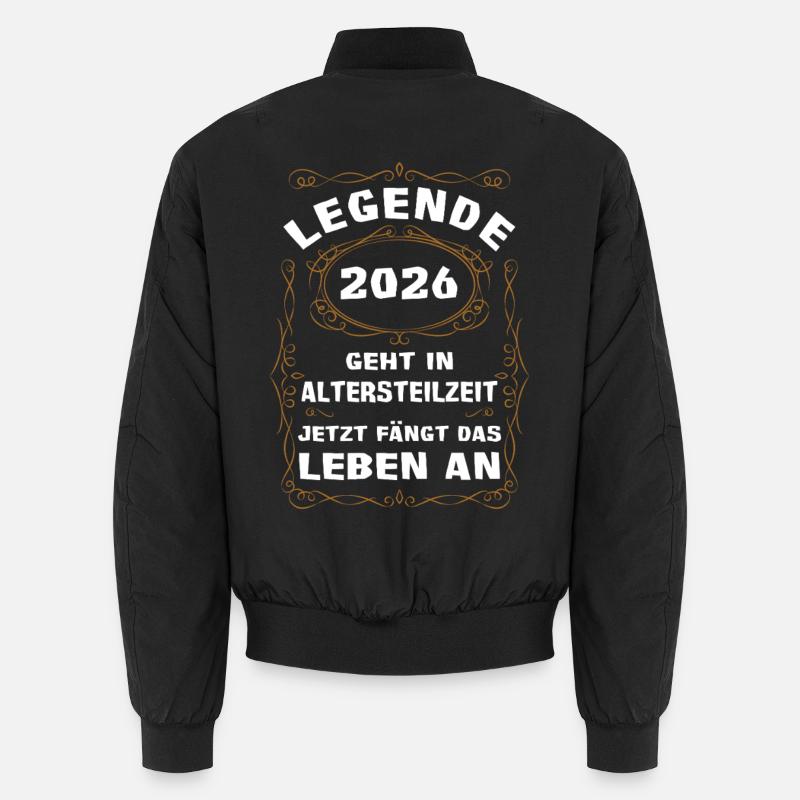 Legende 2026 Altersteilzeit - Unisex Bomberjacke - Schwarz