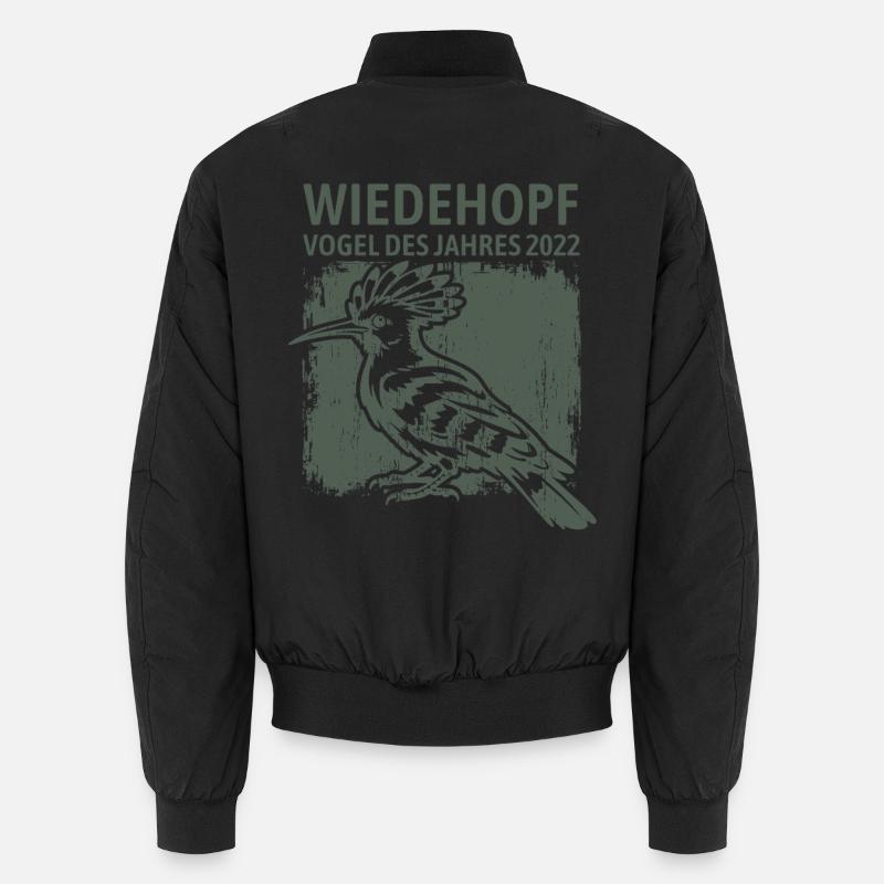 Hoopoe Oiseau de l’Année 2022 - Bomber unisexe - noir