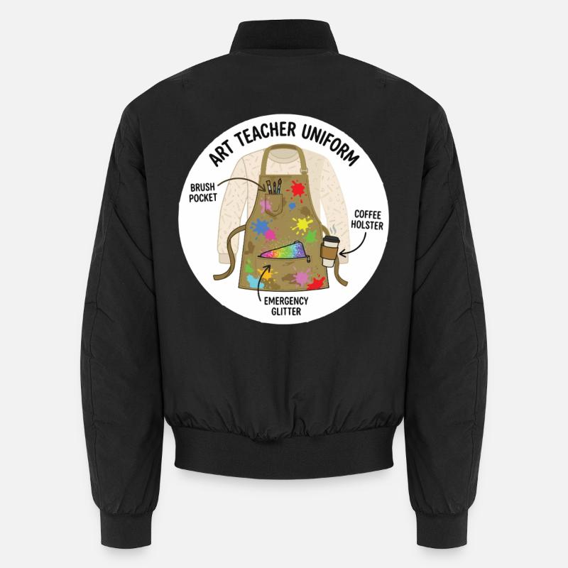 Motif créatif de l’uniforme d’enseignant d’art Bomber unisexe