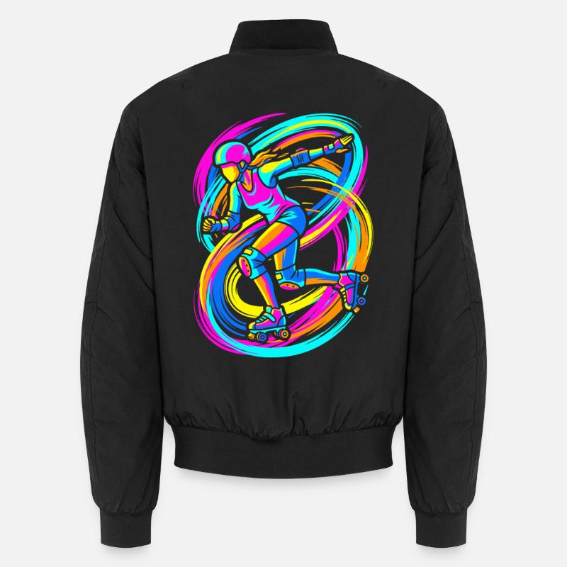 Rollschuhläuferin Unisex Bomberjacke