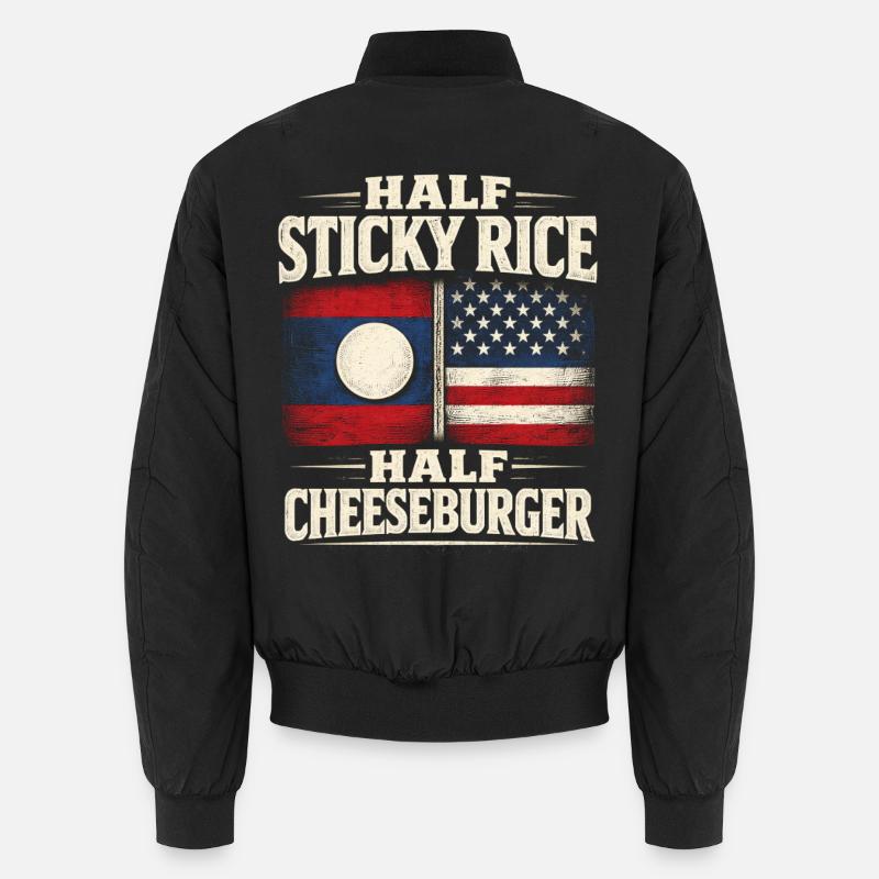 Laos Lao Root - Unisex Bomber Jacket - black