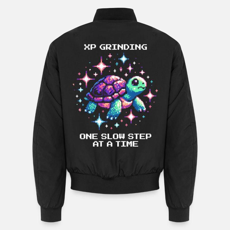 Grinding XP | Turtle - Unisex Bomber Jacket - black