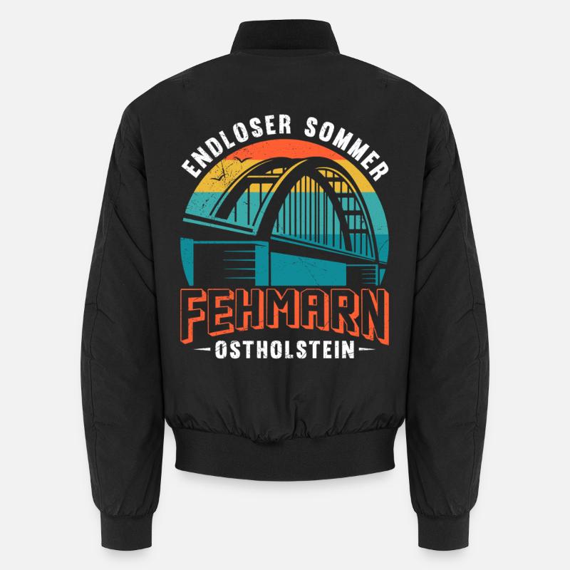 Ostsee FEHMARN ENDLOSER SOMMER OSTHOLSTEIN Lustig Unisex Bomberjacke