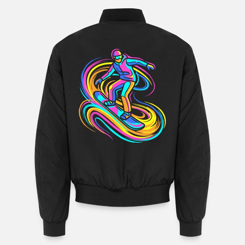 Snowboarders - Unisex Bomber Jacket - black
