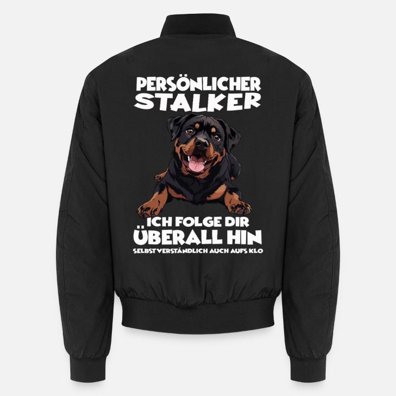 Hundehalter Geschenk Rottweiler Hundebesitzer Unisex Bomberjacke