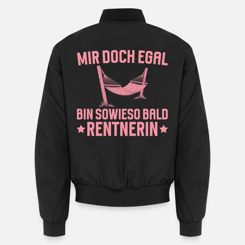 Retirement I'll be retired soon anyway - Unisex Bomber Jacket - black
