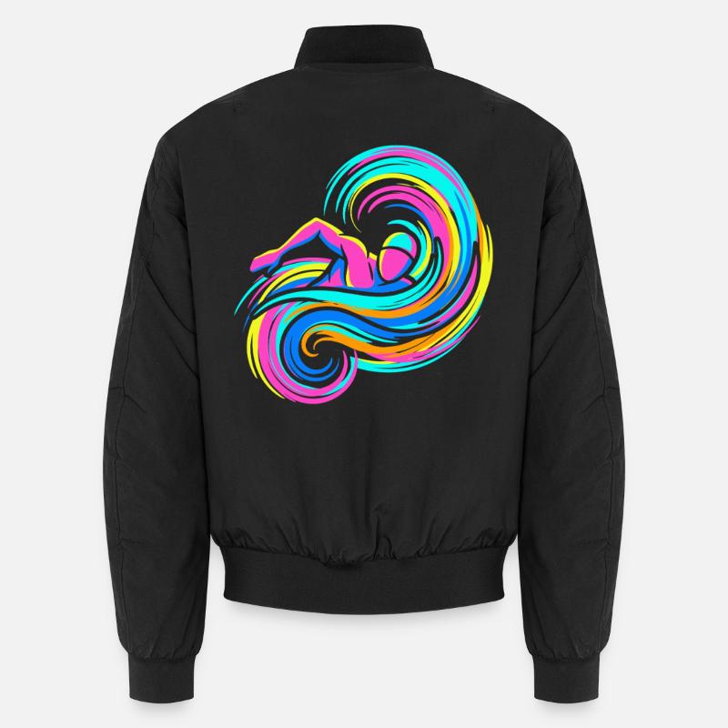 Schwimmer - Unisex Bomberjacke - Schwarz