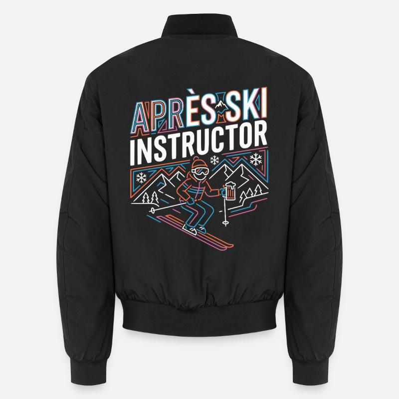 APRrès Ski Instructor - Unisex Bomber Jacket - black