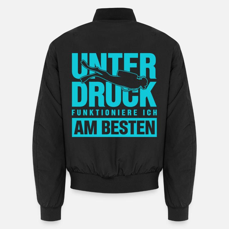 I function best under pressure divers Unisex Bomber Jacket