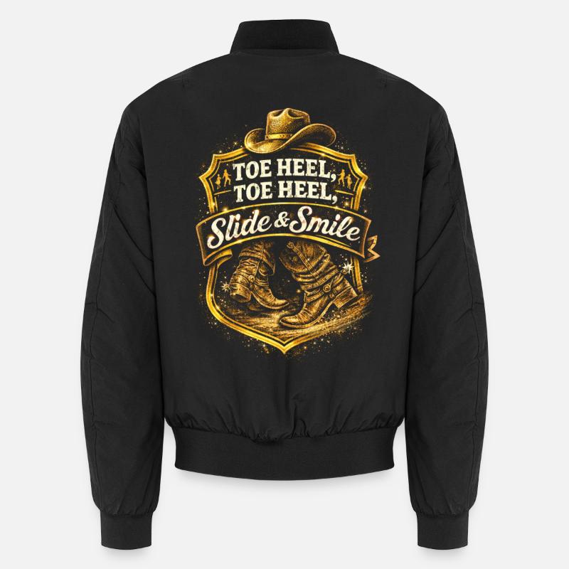 Line Dance Line Dancer Toe Heel Unisex Bomber Jacket
