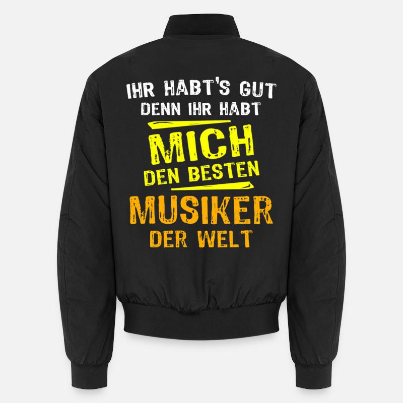 Musician Gift - Unisex Bomber Jacket - black