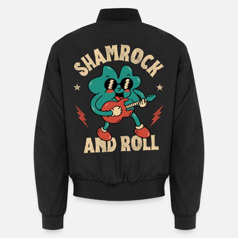 Kleeblatt und Roll Unisex Bomberjacke