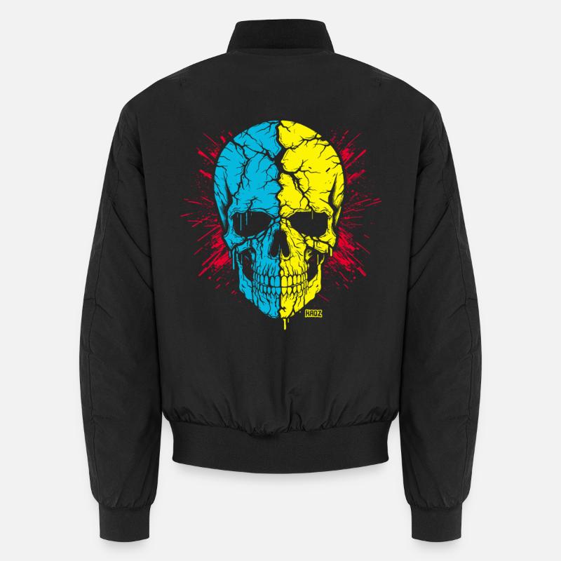 Totenkopf - Unisex Bomberjacke - Schwarz