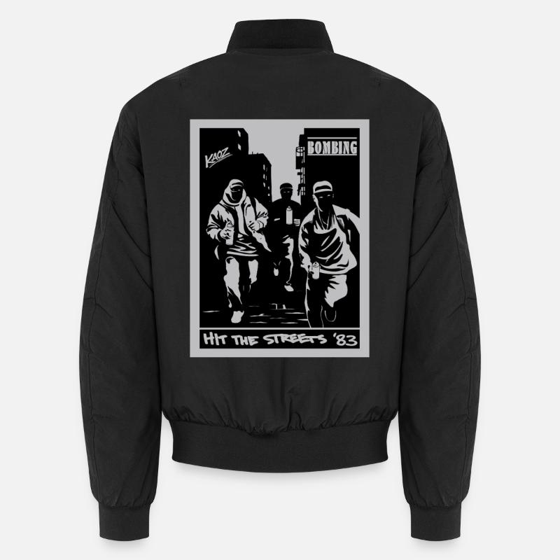 Hit the Streets 83 Silhouettes Unisex Bomber Jacket