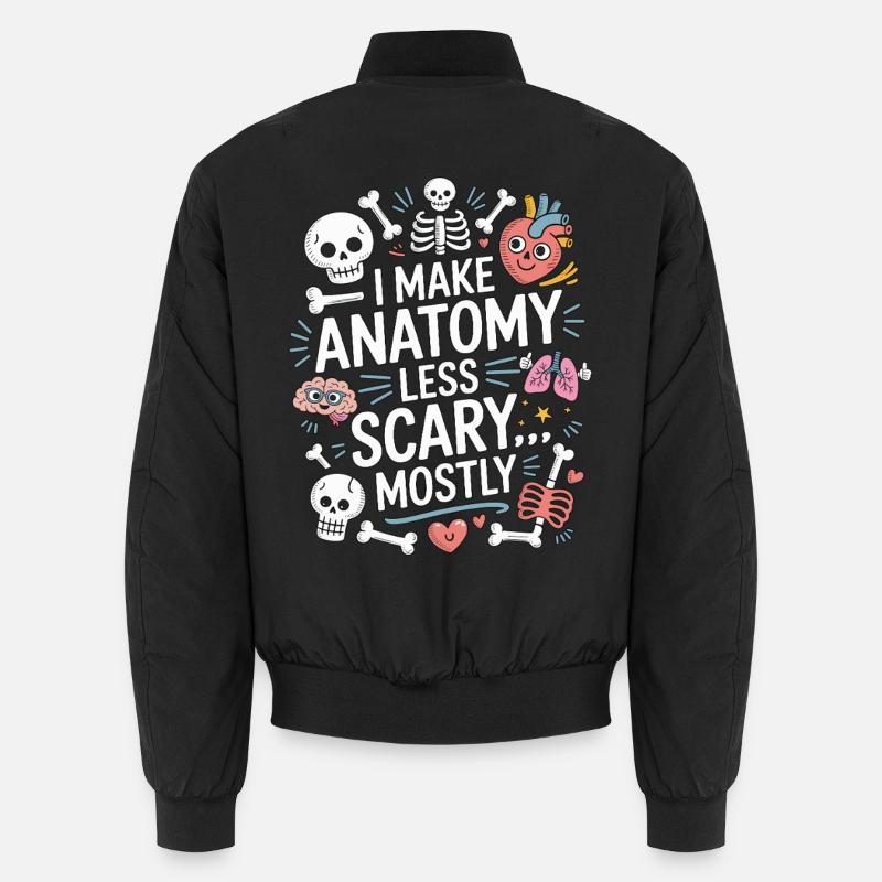 PT Educator I Make Anatomy Less Physiotherapy Unisex Bomberjacke