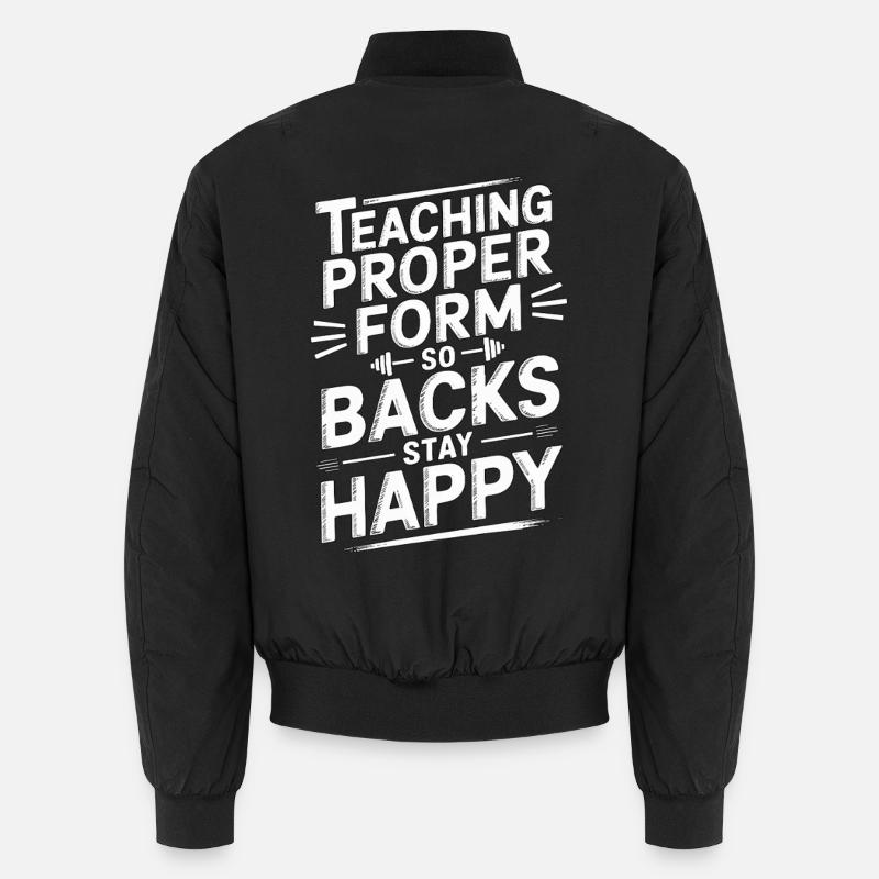 PT Educator Teaching Proper Form Movement Therapy Unisex Bomberjacke