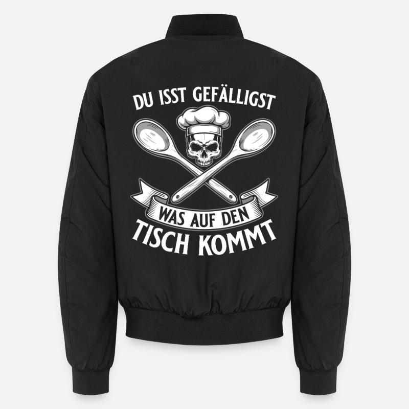 Tu manges ce qui est sur la table - Koch Totenkopf Bomber unisexe