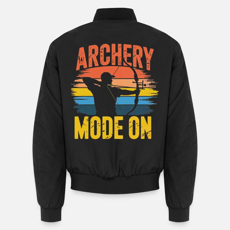 Mode tir à l’arc sur Retro Sunset Bomber unisexe