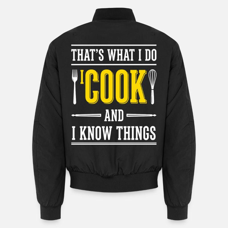 Chef dit Typographie Cuisine Bomber unisexe