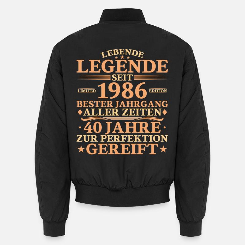 1986 Né 40 ans Bomber unisexe