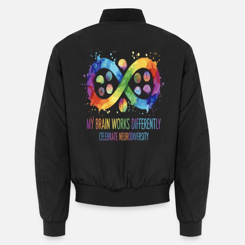 My Brain Works Differently Neurodiversity Unisex Bomberjacke