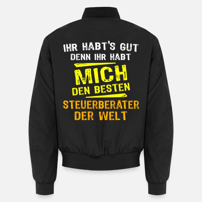 Tax Advisor Gift - Unisex Bomber Jacket - black