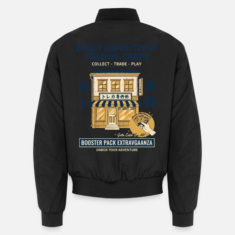 Distracted By Trading Cards Booster Pack Unisex Bomber Jacket