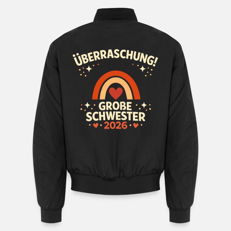 Surprise! Big Sister 2026 - Unisex Bomber Jacket - black