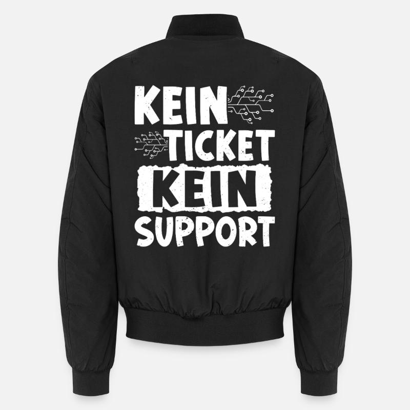 Nerd Computer KEIN TICKET KEIN PROBLEM LUSTIG Unisex Bomberjacke