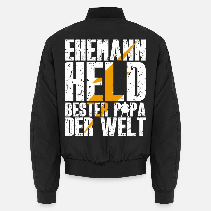 Ehemann Held Bester Papa Der Welt Vater Unisex Bomberjacke