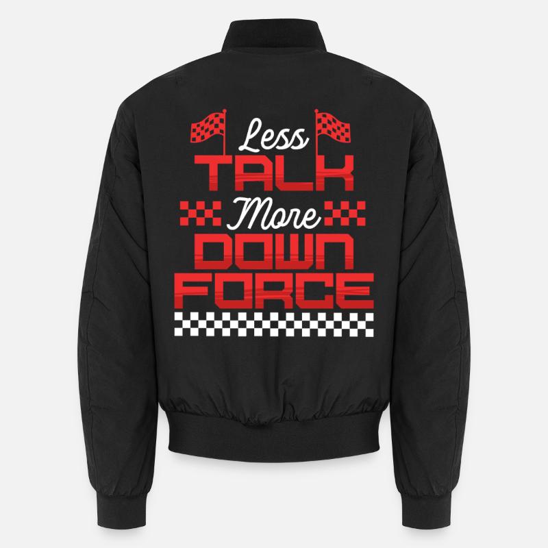 Course automobile Sport Moins de paroles Plus d’appui Bomber unisexe