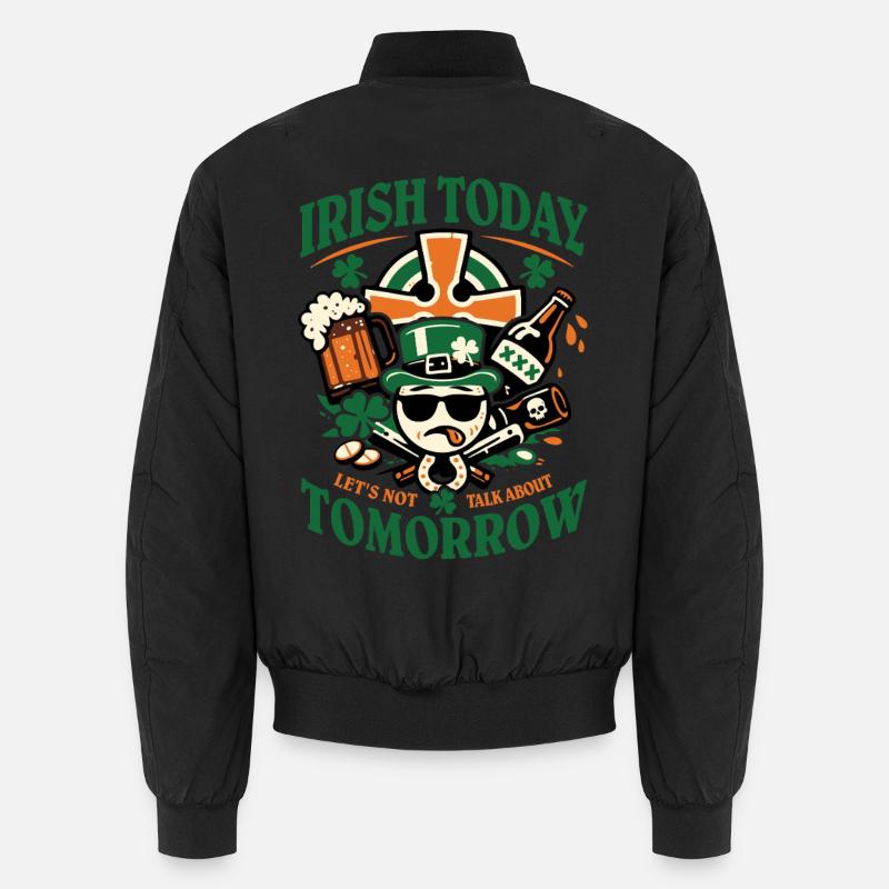 Irish Today | Ne parle pas de demain | Saint Patrick Bomber unisexe