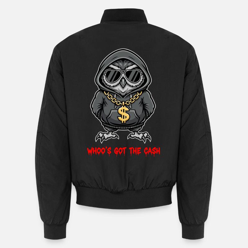 Coole Eule Gangster Hip Hop Unisex Bomberjacke