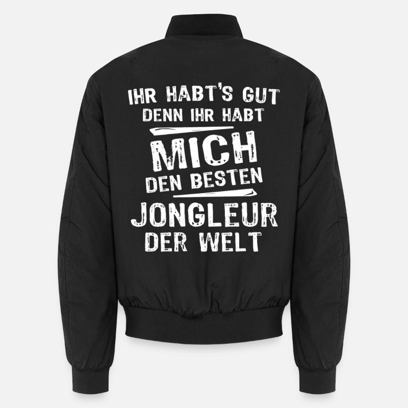 jongleur - Bomber unisexe - noir