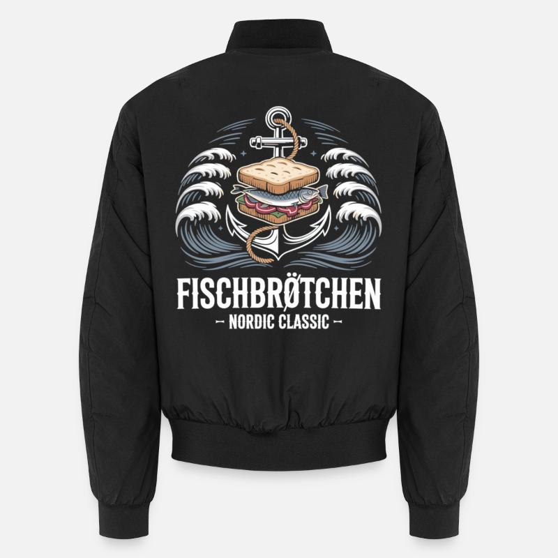 Fish Rolls Nordic Classic Shirt Unisex Bomber Jacket