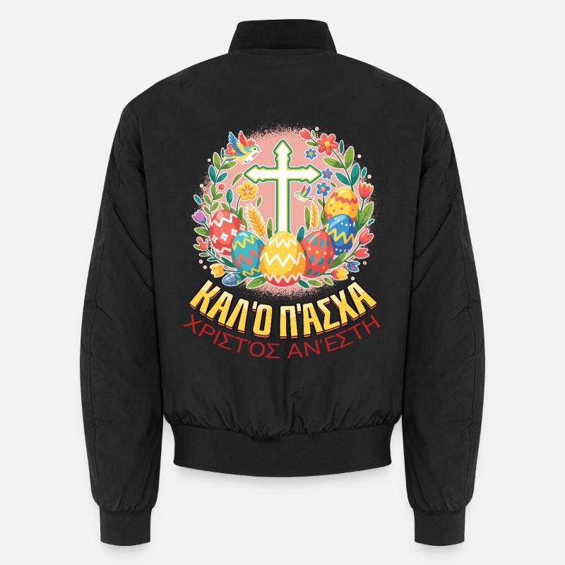 Orthodox Easter Pascha Greek Easter Unisex Bomber Jacket