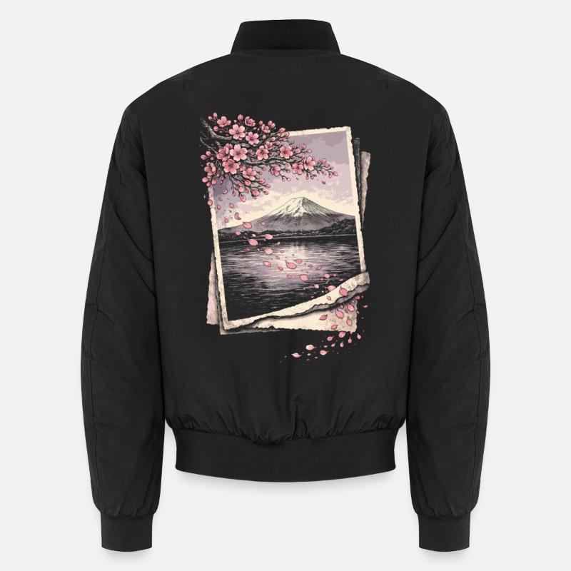 Fleurs de cerisier Sakura Fleurs de cerisier Bomber unisexe