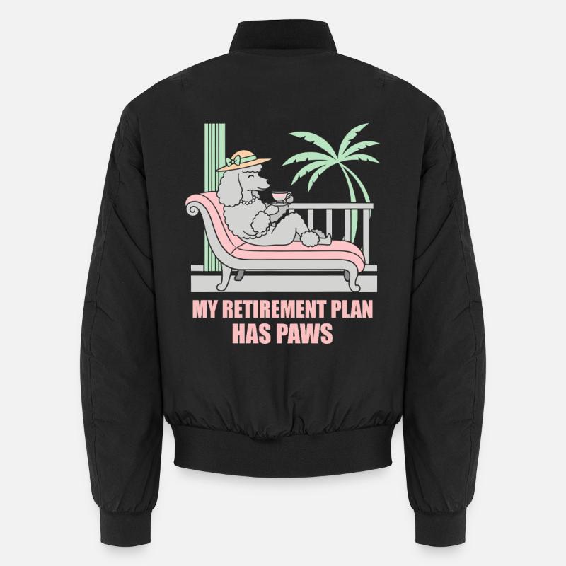 Retraite avec Paws Caniche chien de pension Bomber unisexe