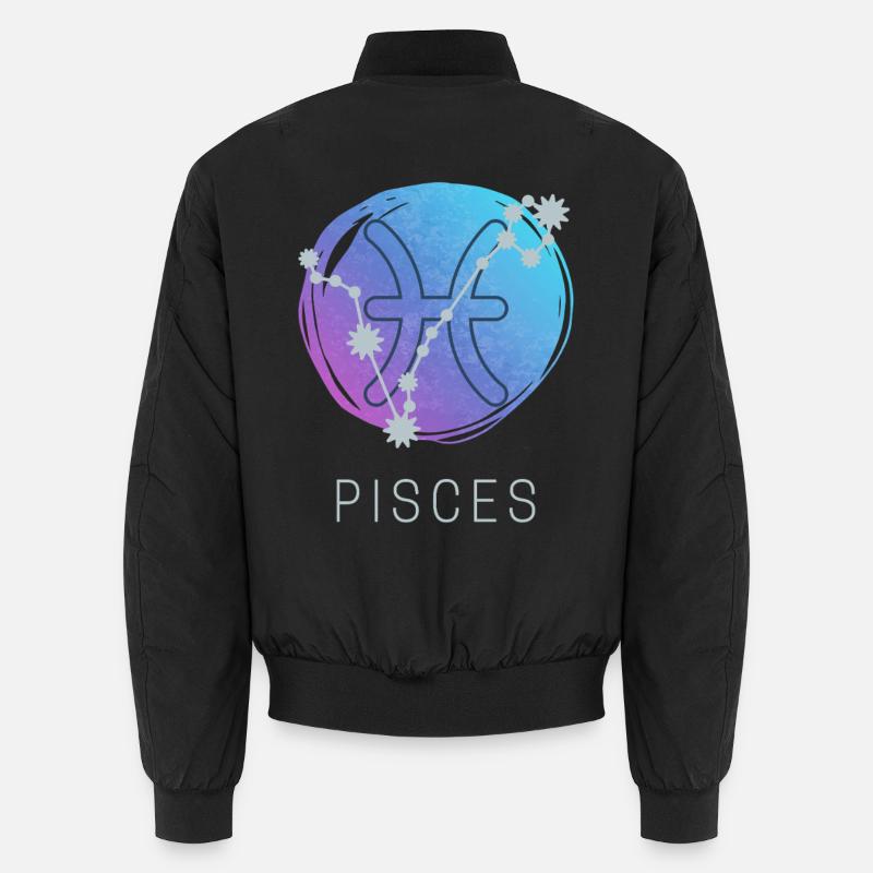 Fische Pisces Sternzeichen Horoskop Astrologie Unisex Bomberjacke