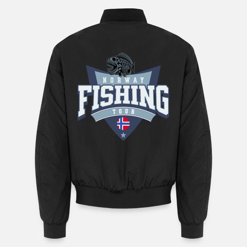 Norwegen Angeltour Unisex Bomberjacke