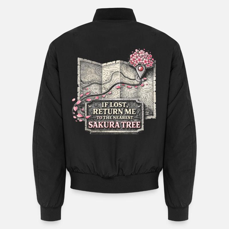 Fleurs de cerisier Sakura Fleurs de cerisier Bomber unisexe