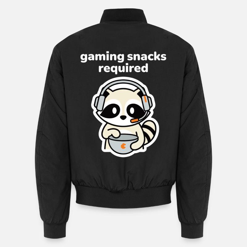 Snacks de jeu nécessitant un joueur de ratons laveurs Bomber unisexe
